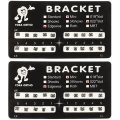 40Pcs Orthodontic Brackets Stainless Steel Holder Kit - box and components