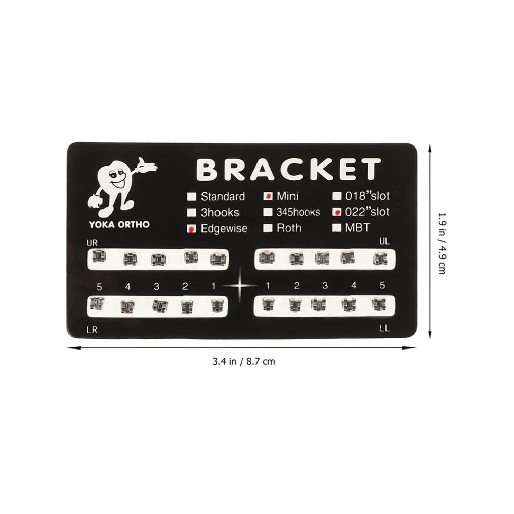 Bracket set for dental clinic use