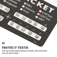 Stainless steel orthodontic bracket with adjustable design