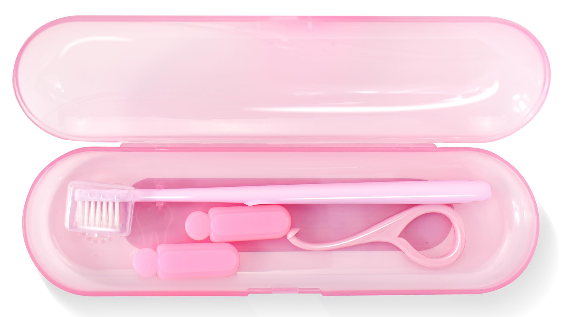V-shape toothbrush designed for Invisalign cleaning