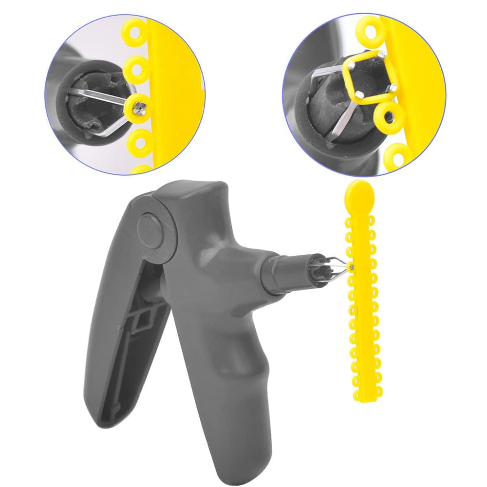 Orthodontic ligature gun for braces