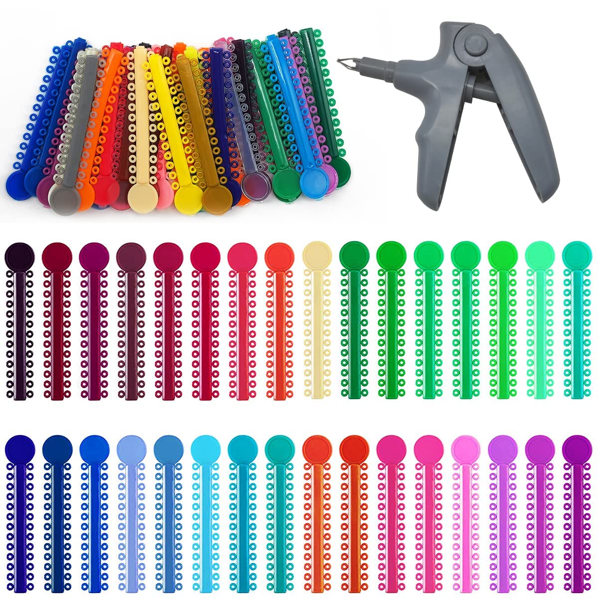 Orthodontic ligature ties kit in box