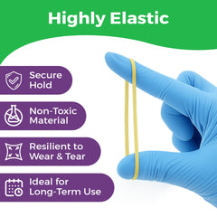 Bright neon 1/4 inch braces elastics in a 500-pack