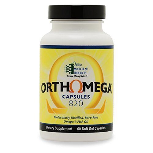 Orthomega 820 60 Gels fish oil soft gels bottle with label