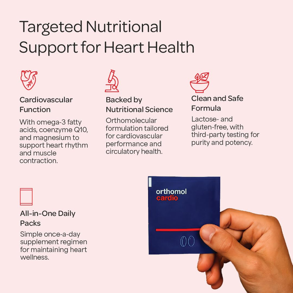 Capsules and tablets included in Orthomol Cardio daily pack