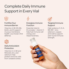 Ready-to-drink immune shot served in a glass