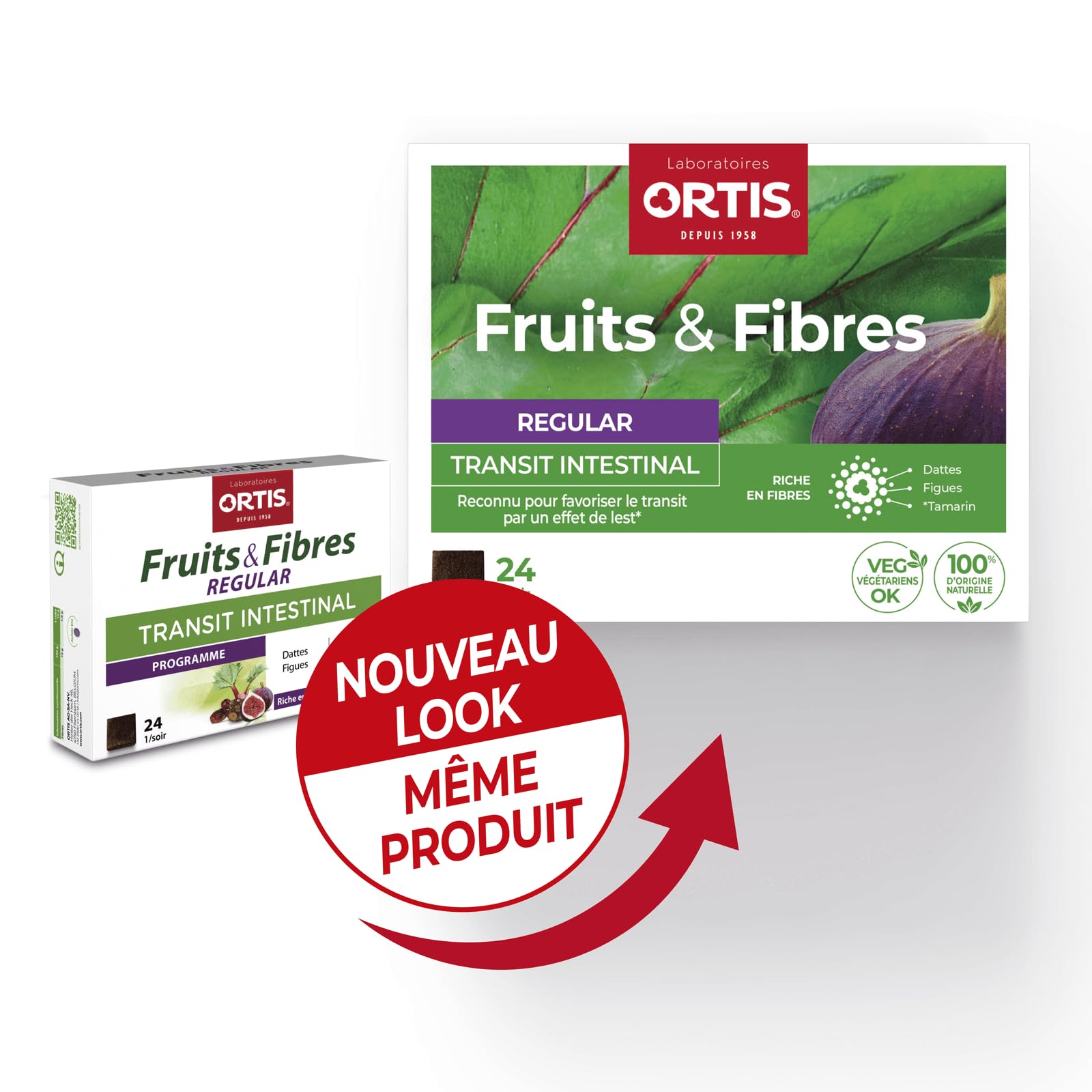 Assorted Ortis Fruits & Fibres 24-cube snack pieces