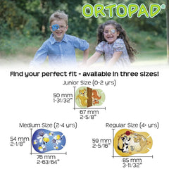 Ortopad Bamboo Girls Eye Patches – Butterfly design (Junior size, 0-2 yrs)