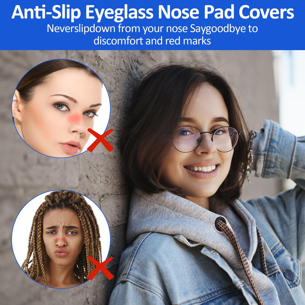 Soft, durable silicone nose pads - skin-friendly