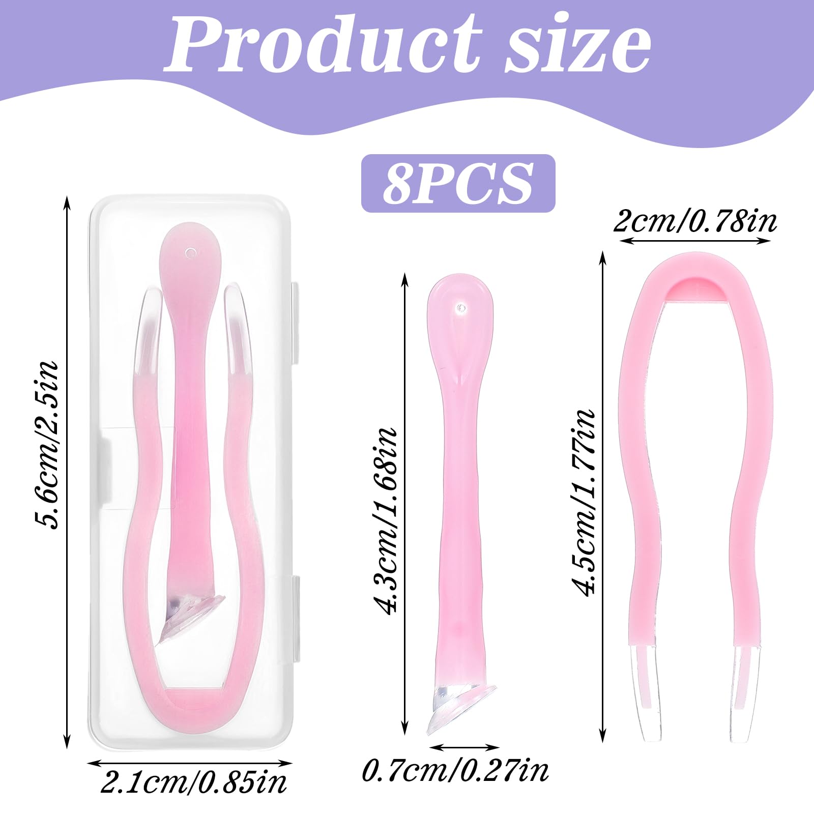Soft silicone tips on tweezers and ABS body