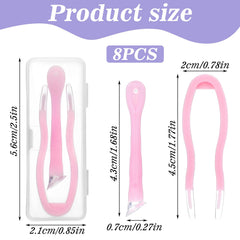Soft silicone tips on tweezers and ABS body