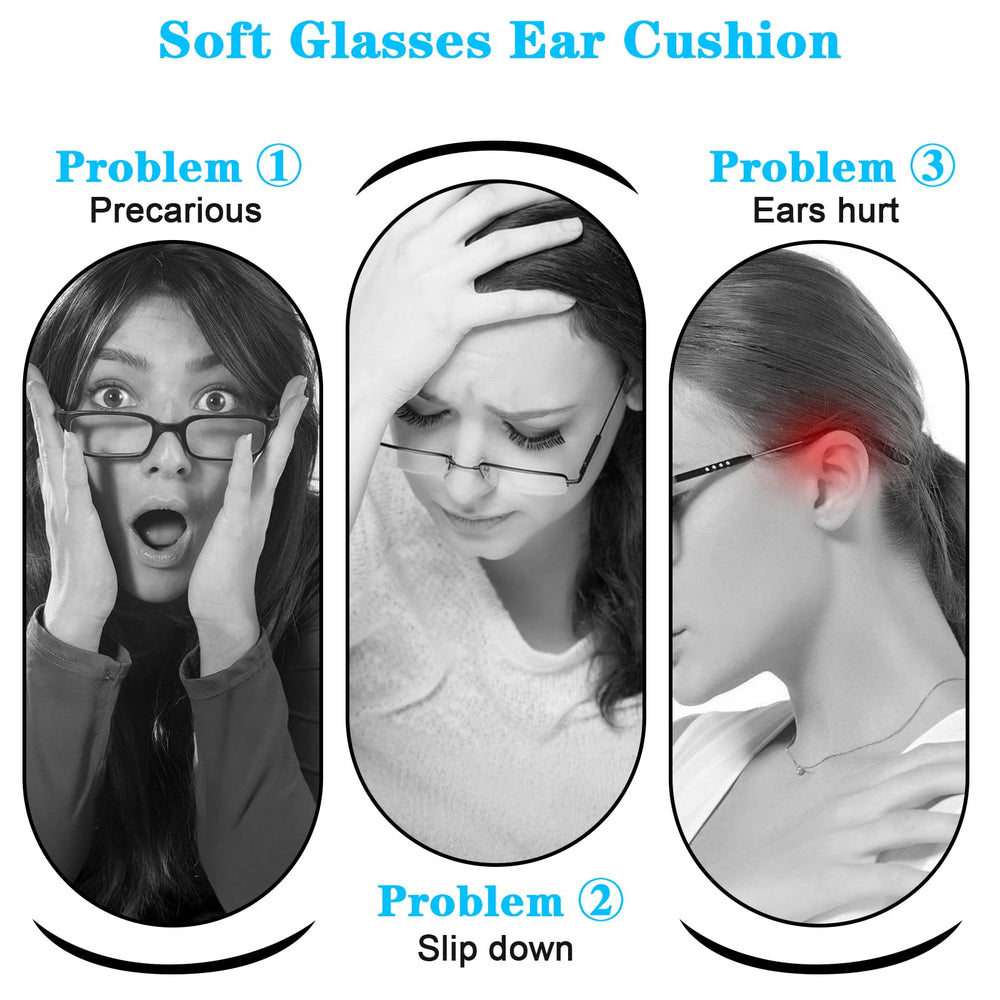 White self-adhesive nose pads for eyeglasses