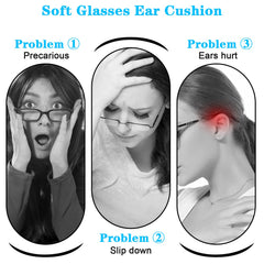White self-adhesive nose pads for eyeglasses