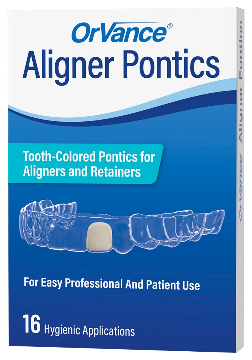OrVance Aligner Pontics original medium shade 16-count package
