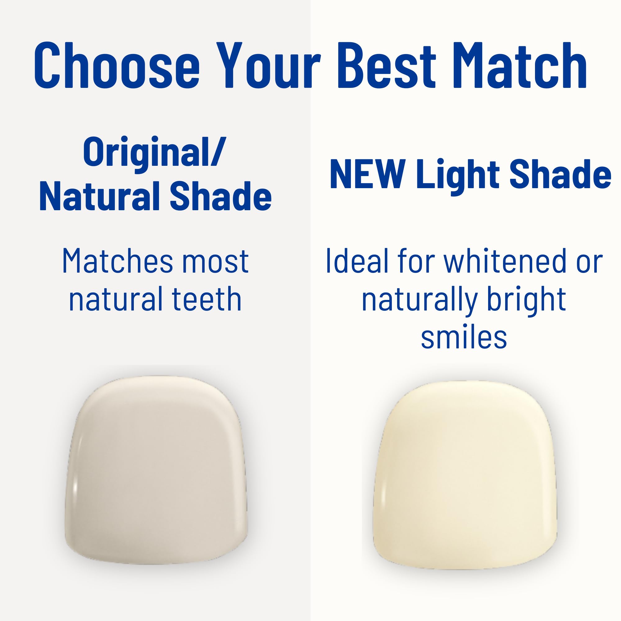 Original medium shade Pontics in storage with packaging