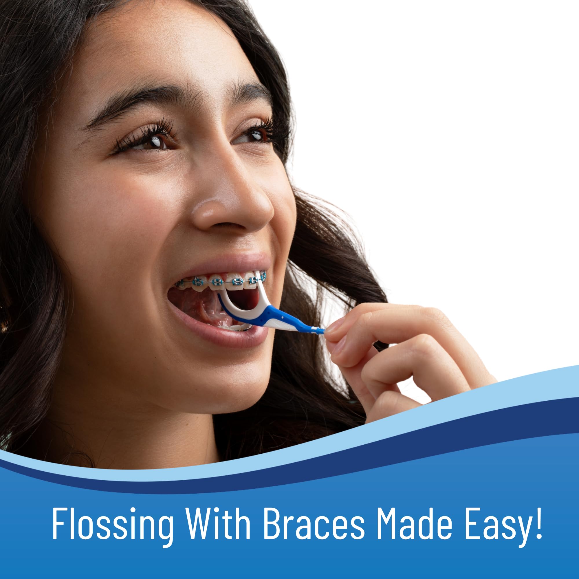 Contents: two 40-count packs of OrVance Braces Flosser