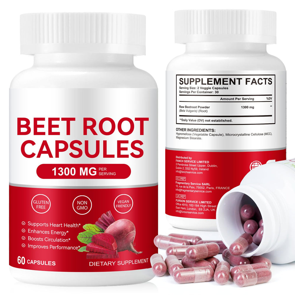 O.SECERT Beet Root Capsules bottle ready for daily energy support.