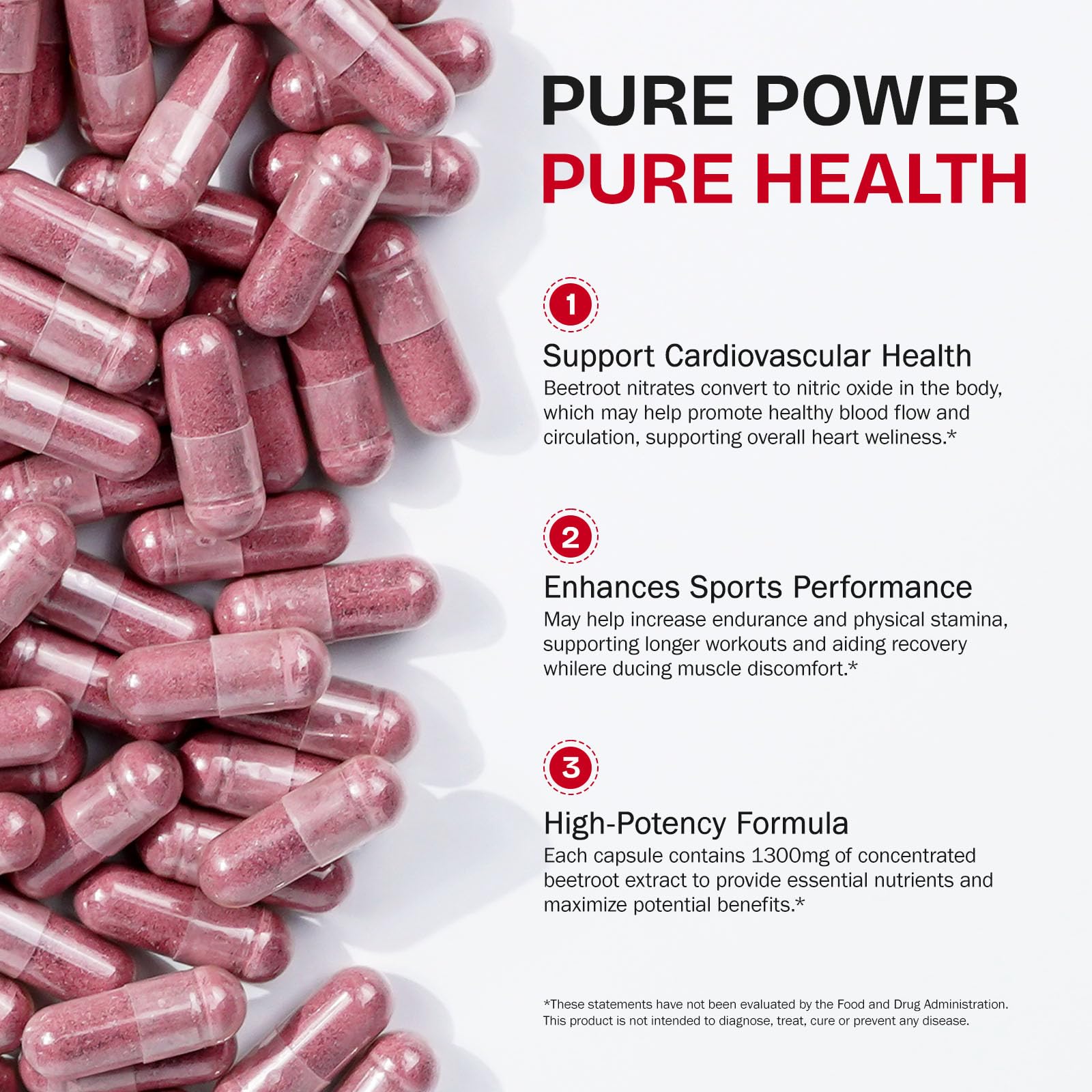 O.SECERT Beet Root Capsules label art highlights organic ingredients and quality promise.