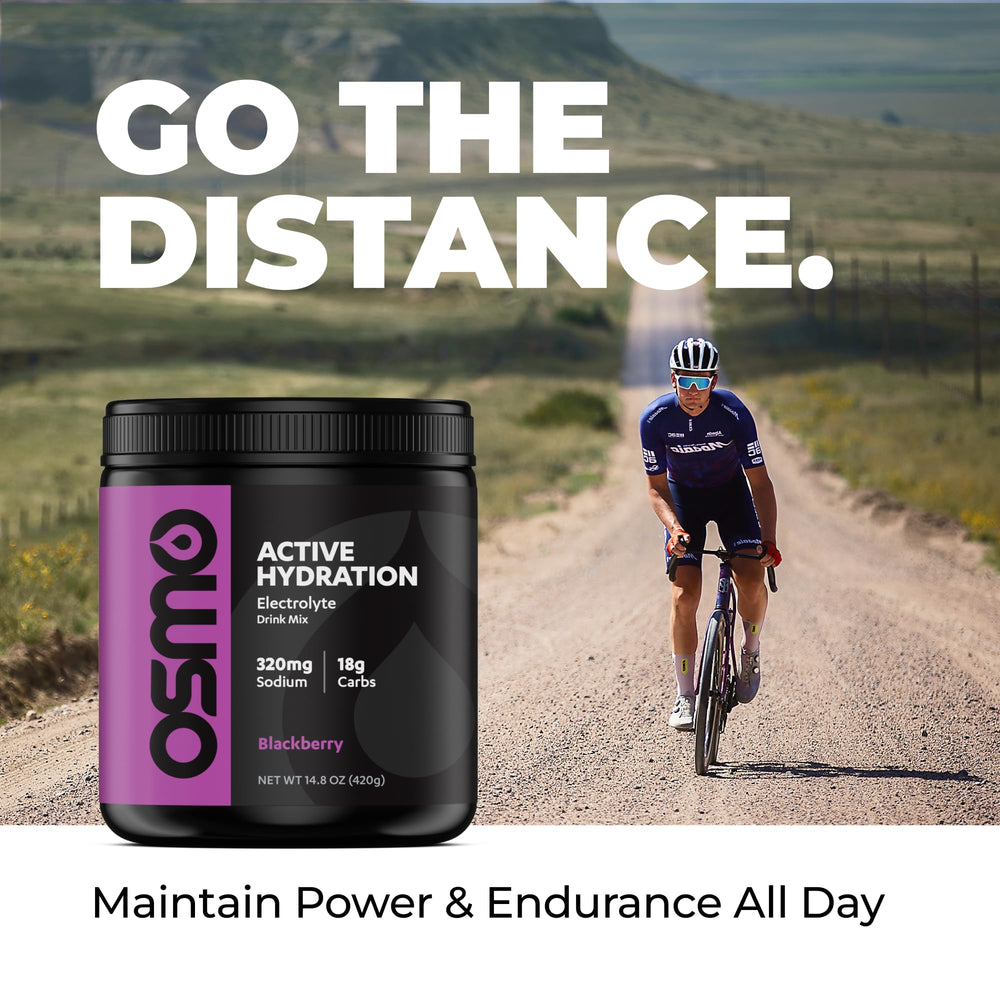 Osmo Active Hydration ingredients label shows non-GMO vegan and gluten-free options.