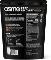 Osmo Rapid Recovery chocolate shaker demonstrates fast and slow releasing proteins for sustained amino acids