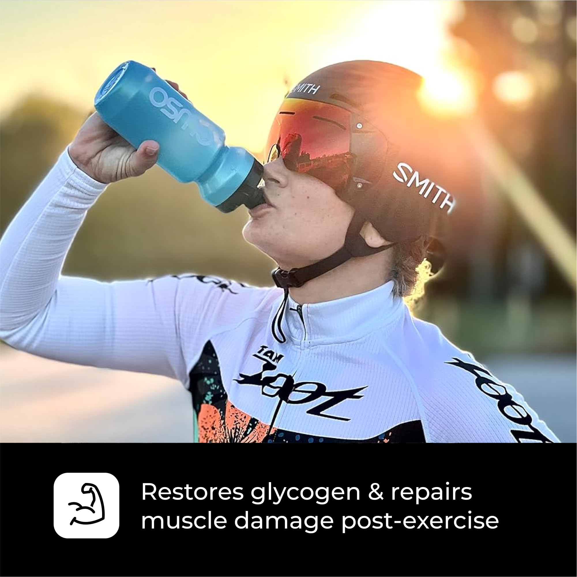 Osmo Rapid Recovery powder scoop portion for convenient post-workout fueling.
