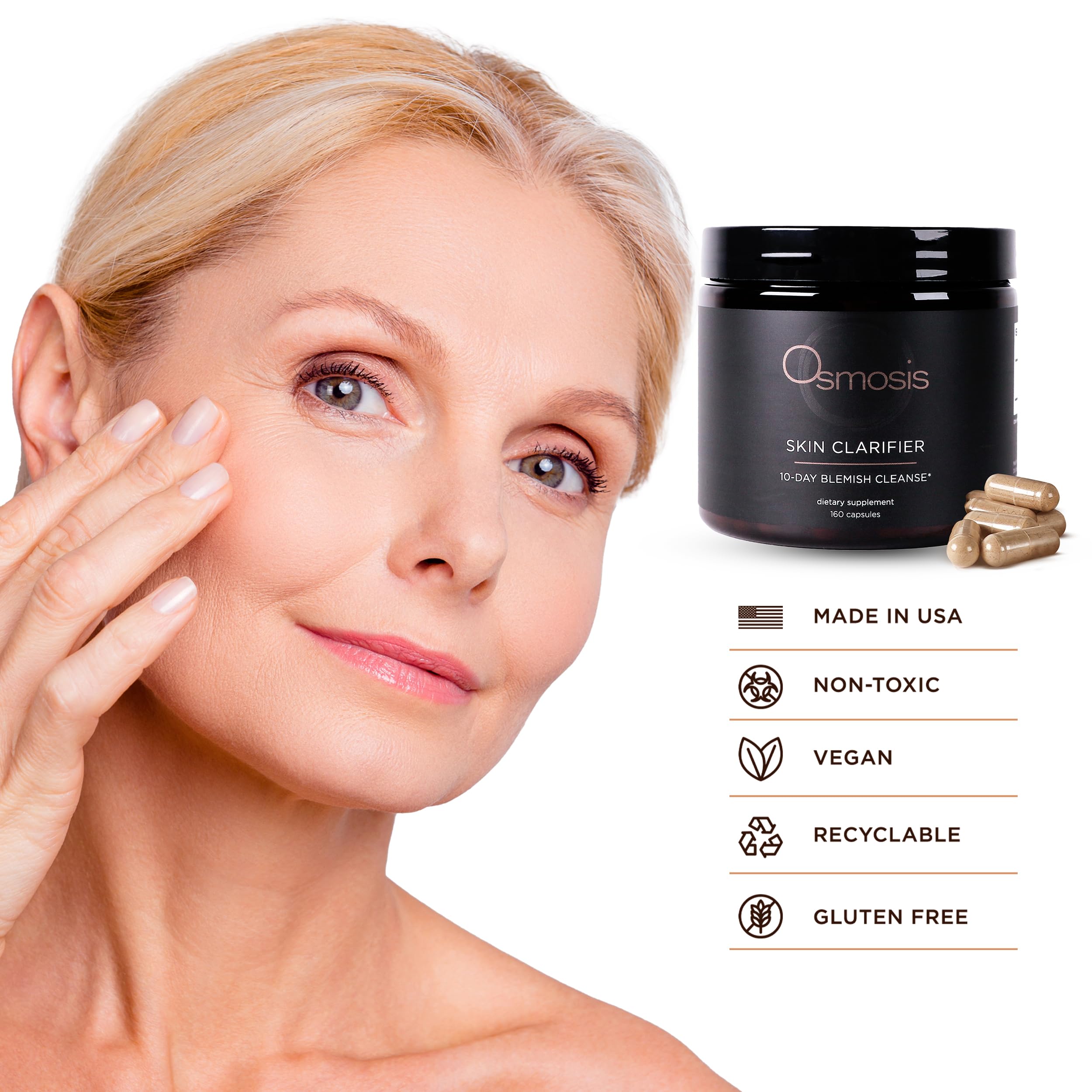 Supplement facts panel showing 160 count