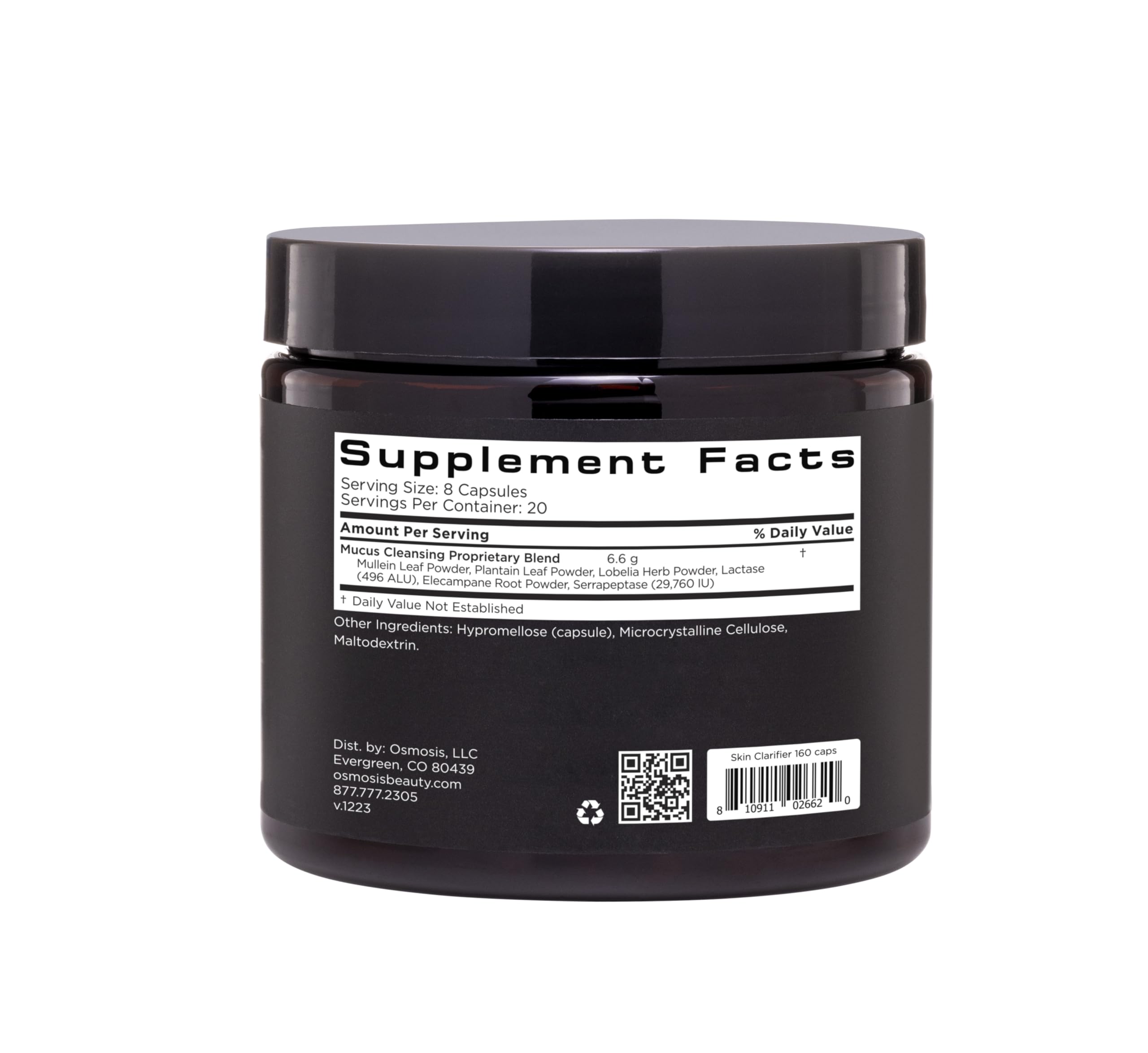 Unopened Osmosis bottle with packaging box