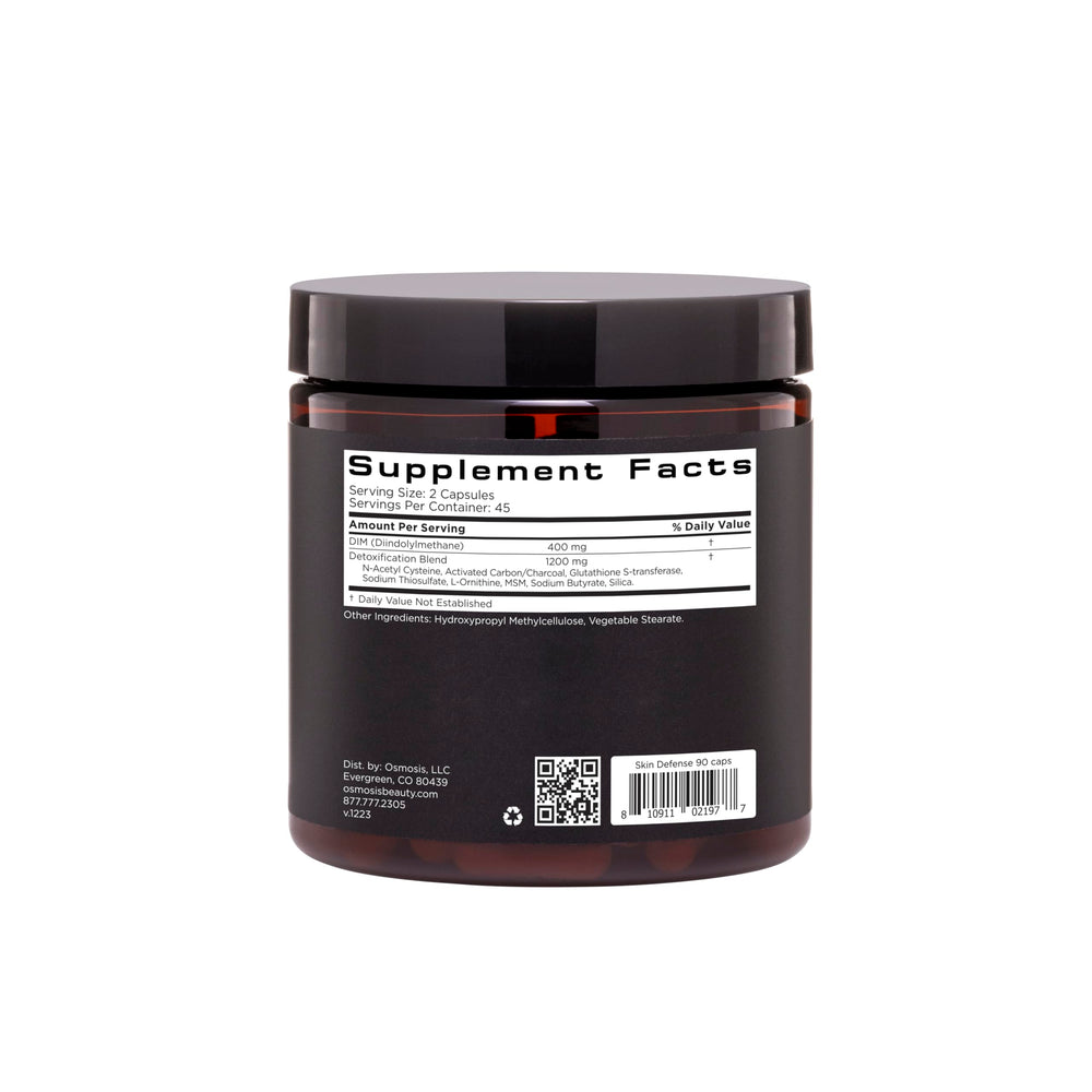 Capsules of Osmosis Skincare Skin Defense Supplement