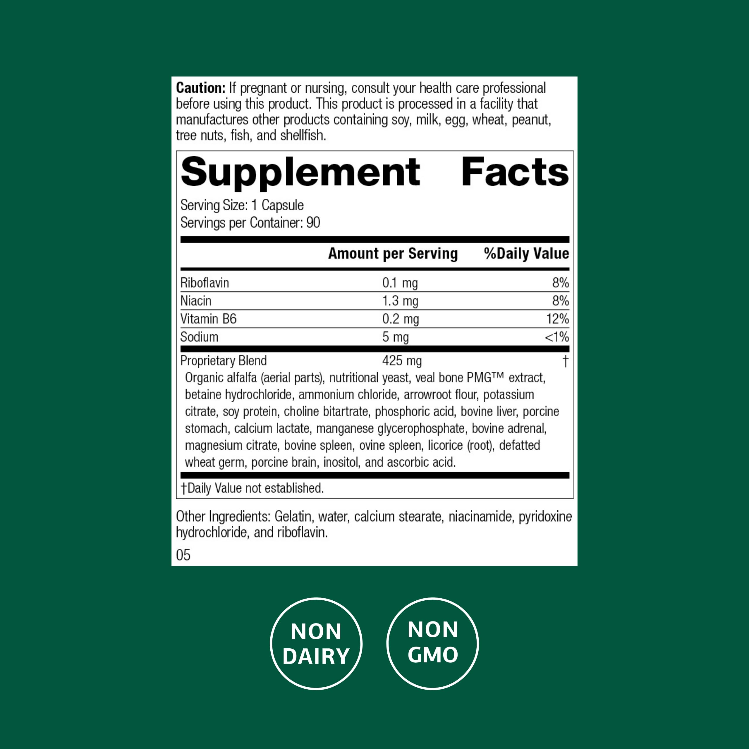 Ostarplex vitamin B6 bottle close-up