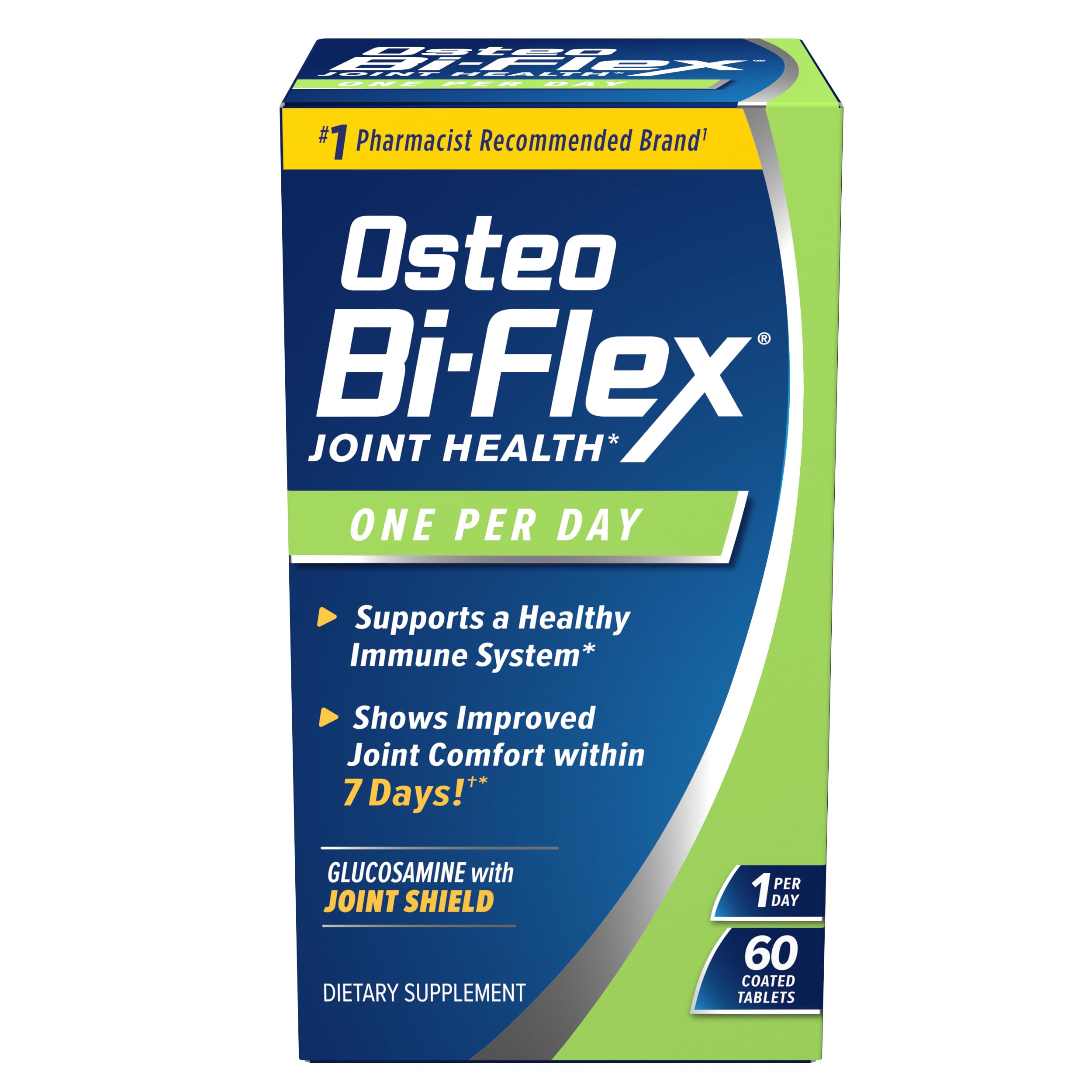 Osteo Bi-Flex One Per Day bottle front showing branding and daily joint support.