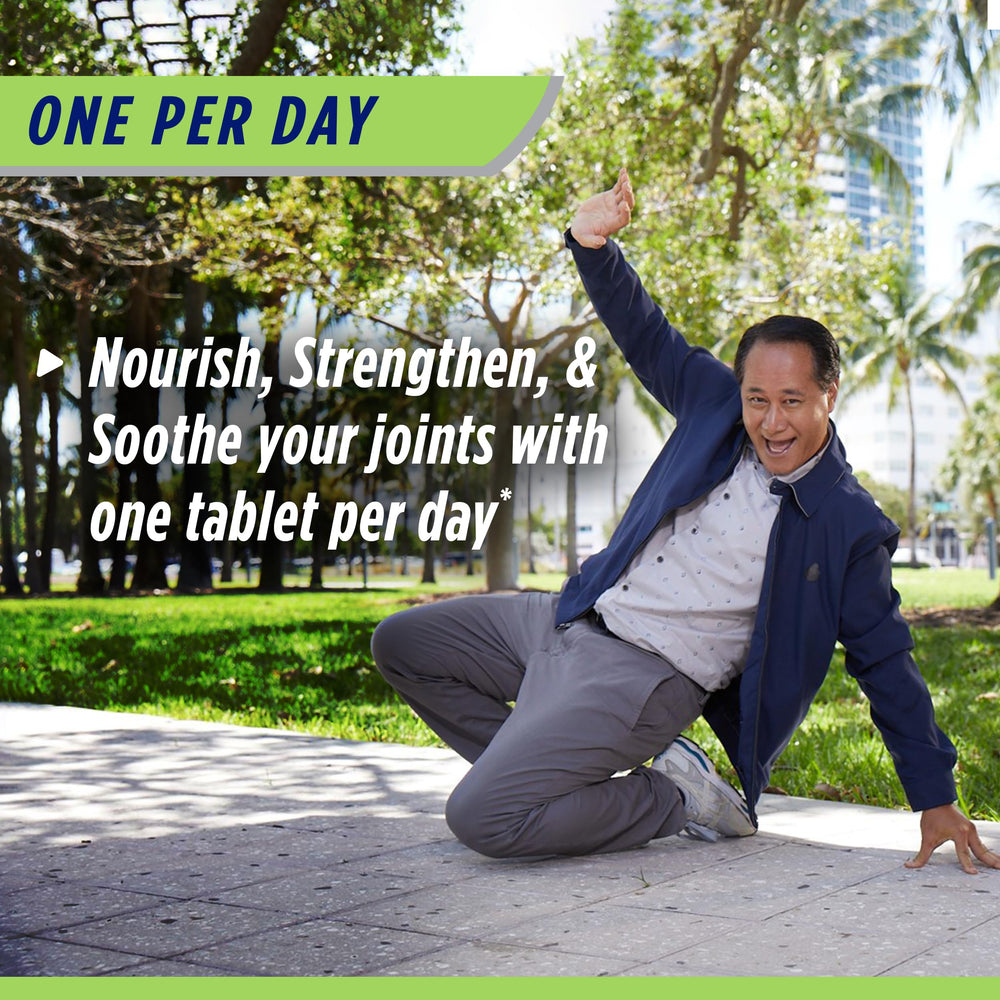Osteo Bi-Flex One Per Day bottle side displays dosage information for convenience.