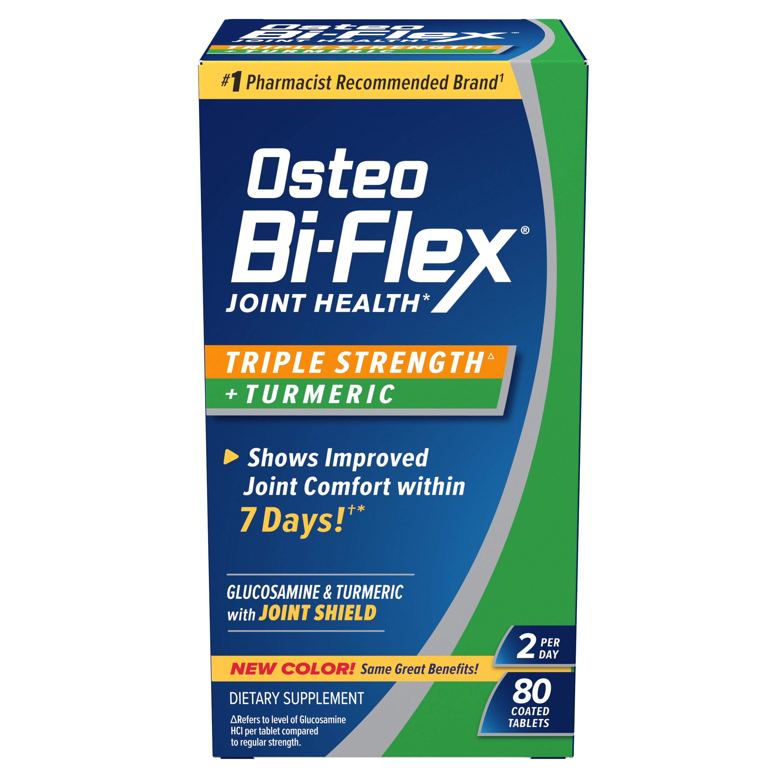 Osteo Bi-Flex Triple Strength Glucosamine with Turmeric 80-count bottle