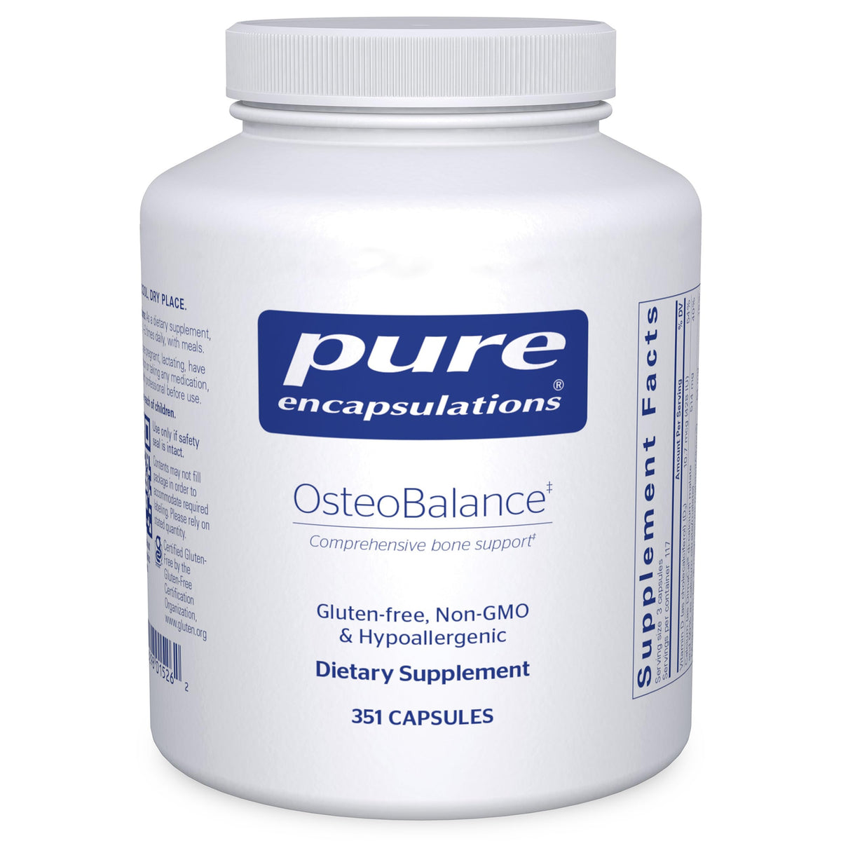 Pure Encapsulations OsteoBalance bottle front label