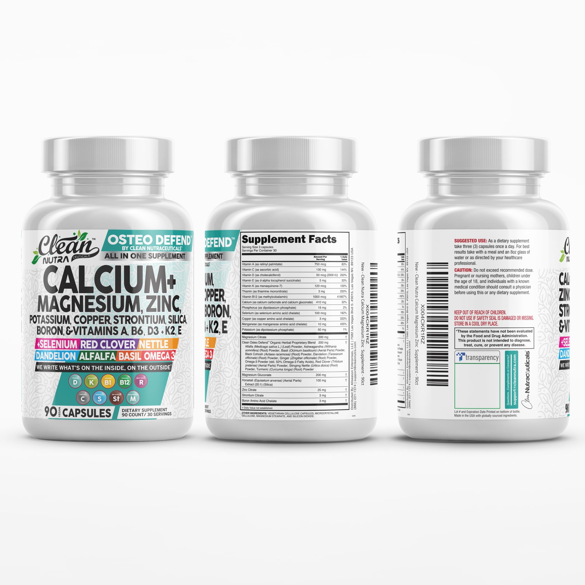 Omega-3 fish oil and essential nutrients in Osteo Defend