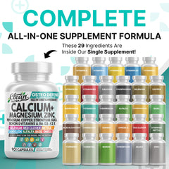 Osteo Defend minerals including strontium, silica, copper, boron