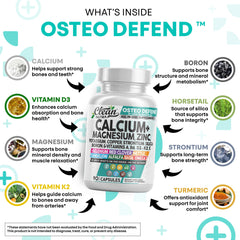 Vitamin D3 and K2 with omega-3 in Osteo Defend