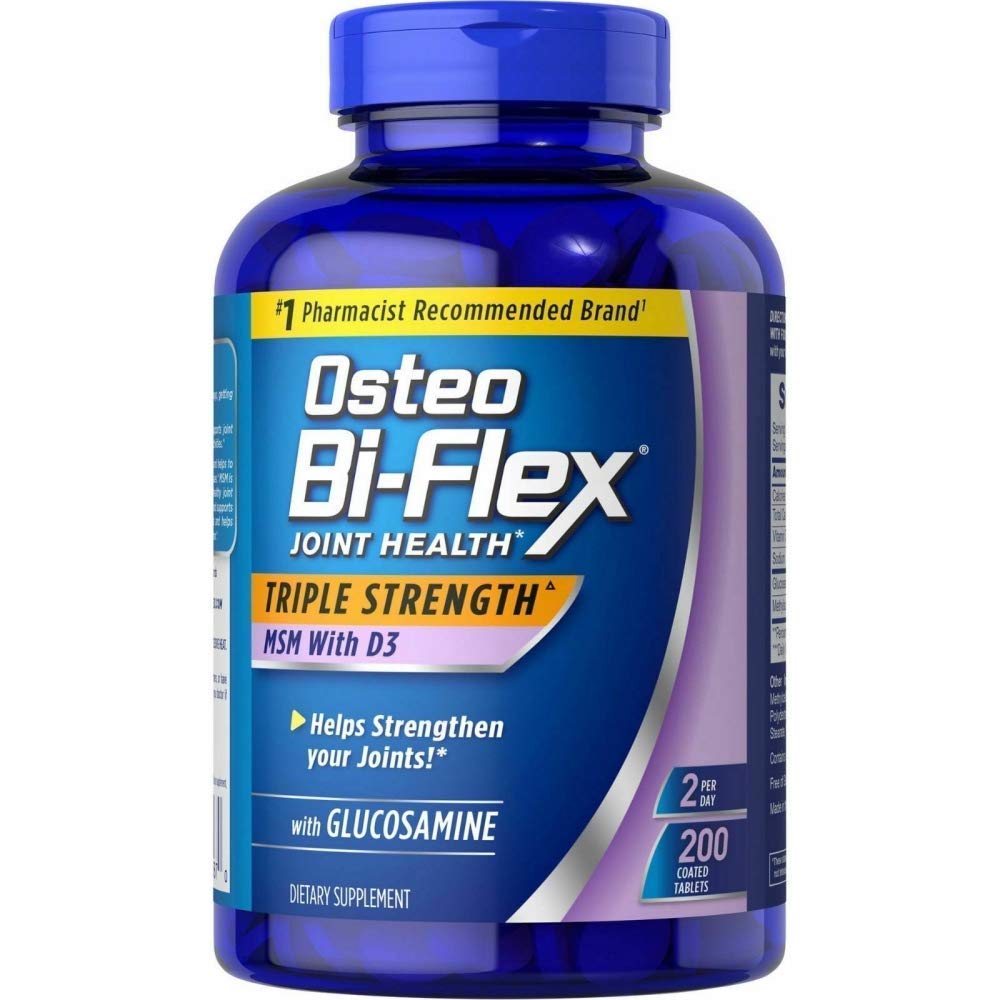 Osteo Bi Flex bottle with glucosamine 1500 mg and vitamin D 1000 IU, 200 tablets in 1 pack