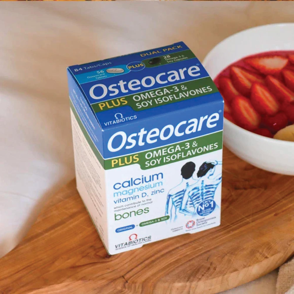 Bottle of Vitabiotics Osteocare Plus 90 tablets for bone health
