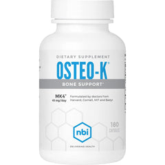 Osteo-K bone support bottle and label