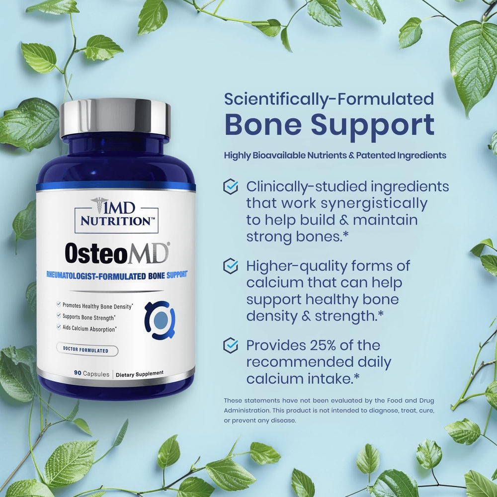 Vitamin D3 and Vitamin K2 supplements as part of OsteoMD formula