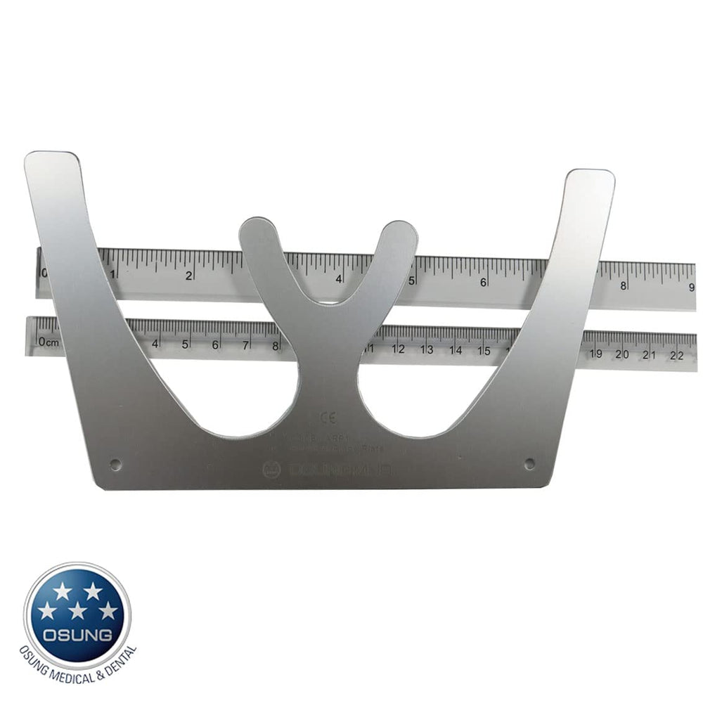 Lightweight aluminum Fox Plane Plate ARP1 for dental lab - side view