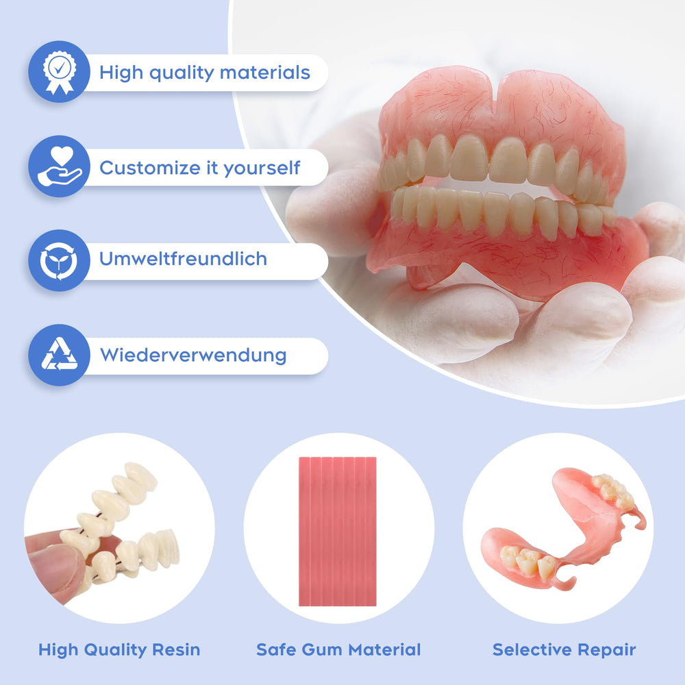 Safe gum-safe materials used in the kit