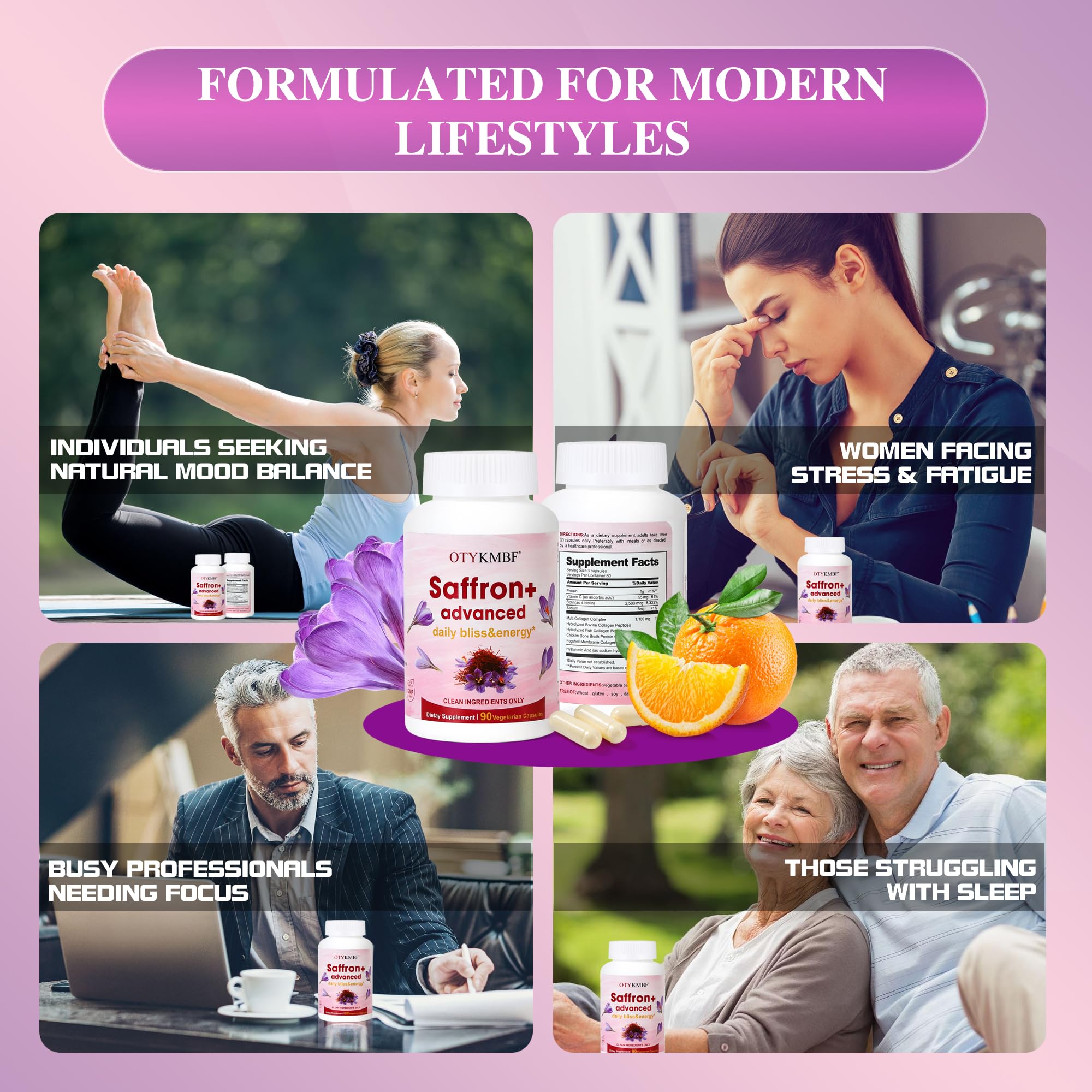 Illustration representing mood and focus benefits