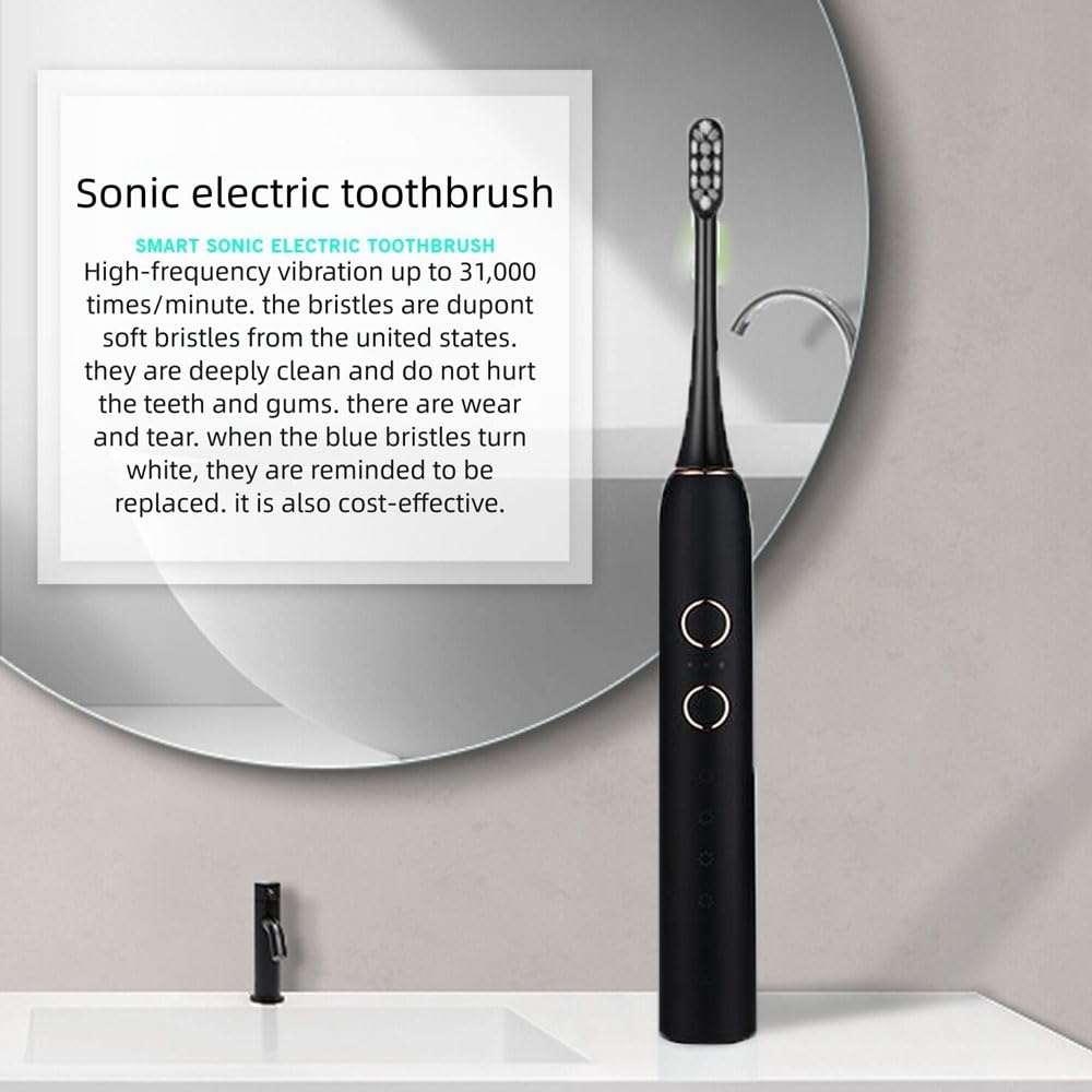 Close-up of DuPont bristles on the toothbrush