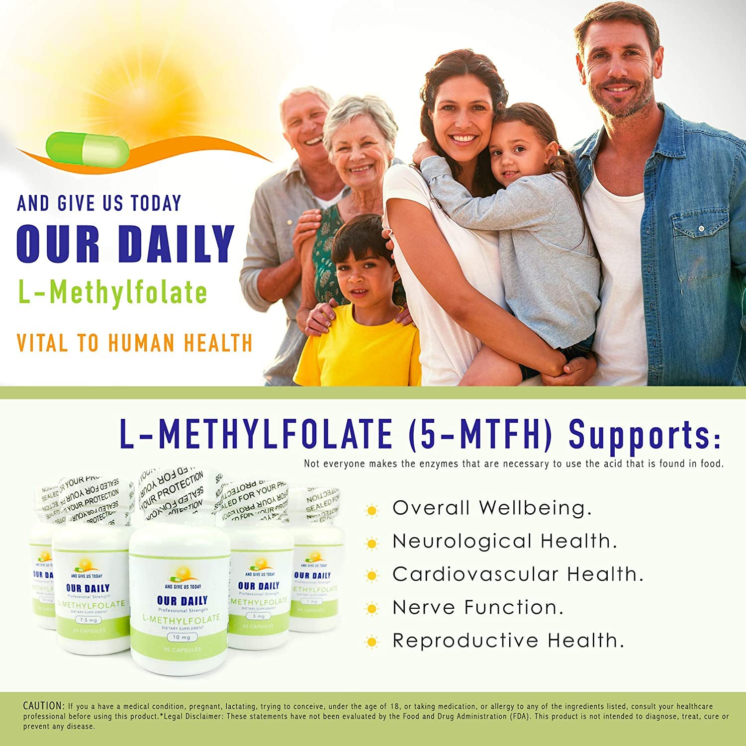 Second bottle of Our Daily Vites L-Methylfolate 1mg (1000mcg) capsules