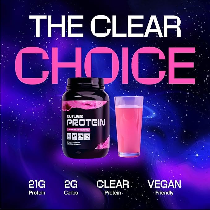 Outlier Protein strawberry packets provide convenient single-serving vegan protein