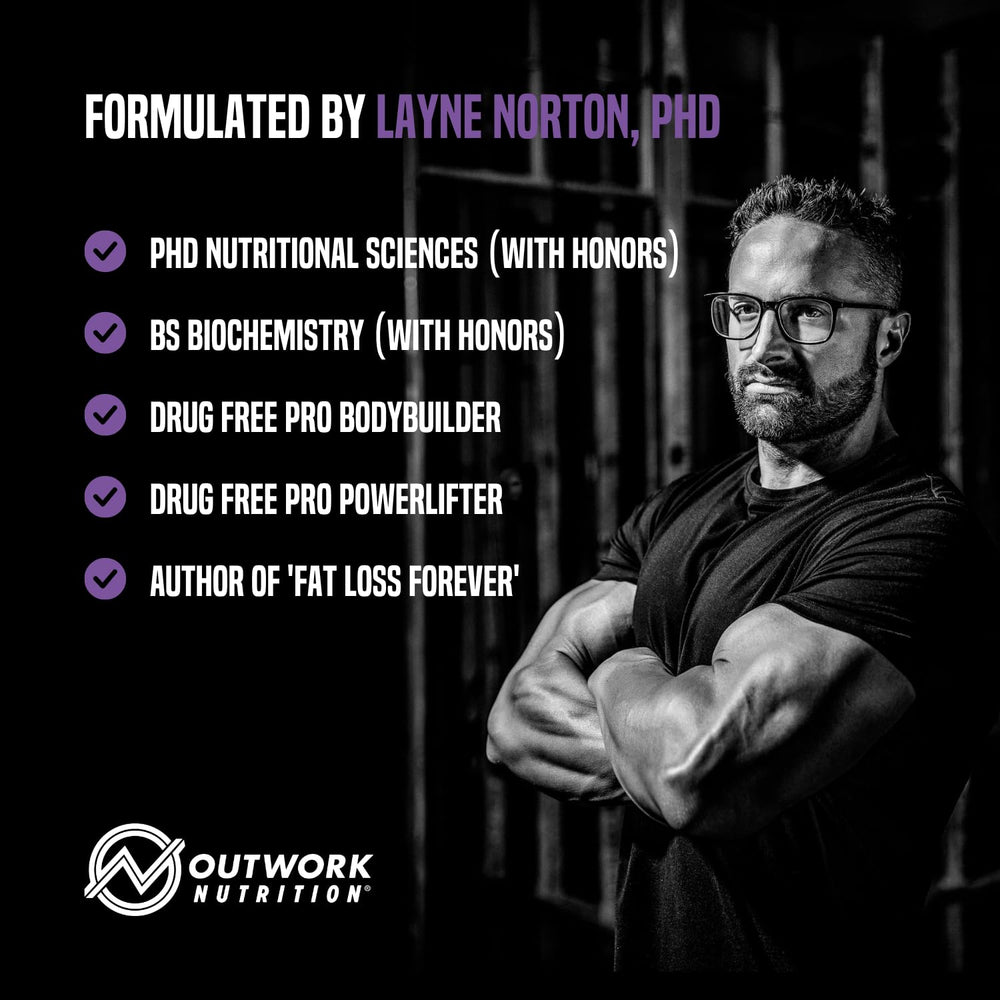 Product packaging on white background