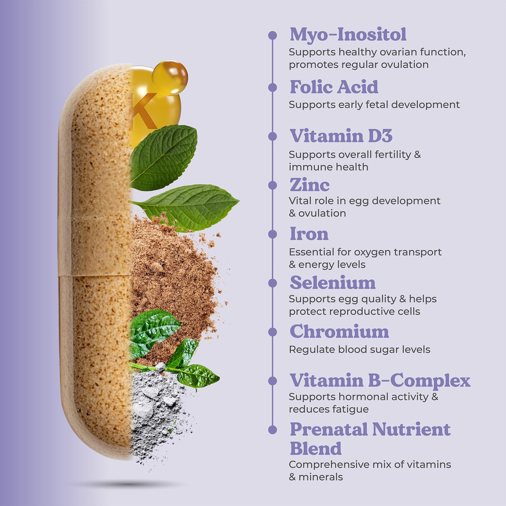 Natural nourishment: gluten-free and dairy-free fertility supplement