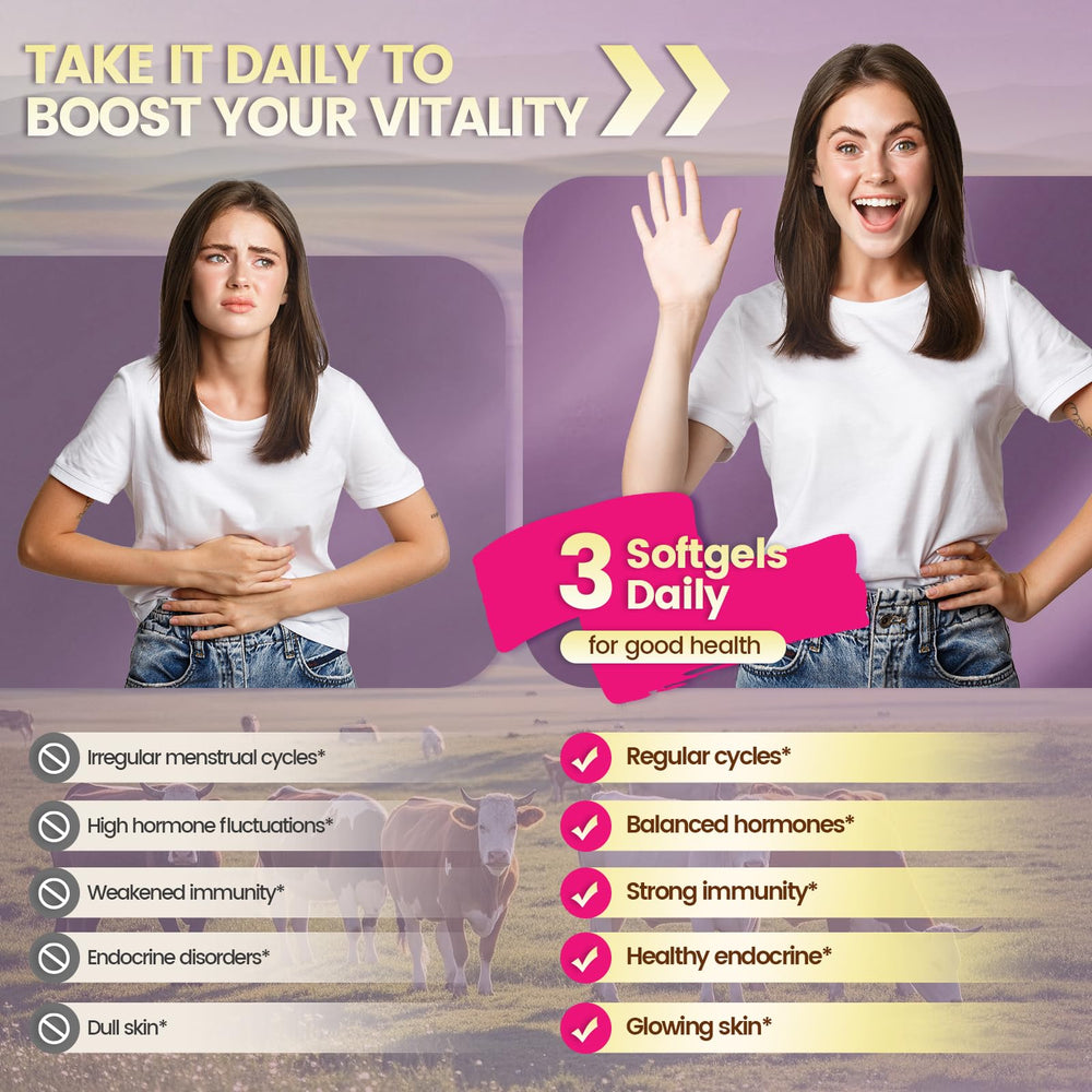 Concept image of hormones balance for women