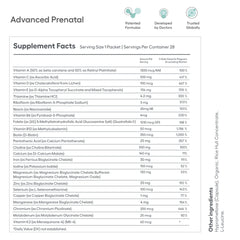 Includes methylfolate, chelated iron and 24 essential nutrients for pregnancy